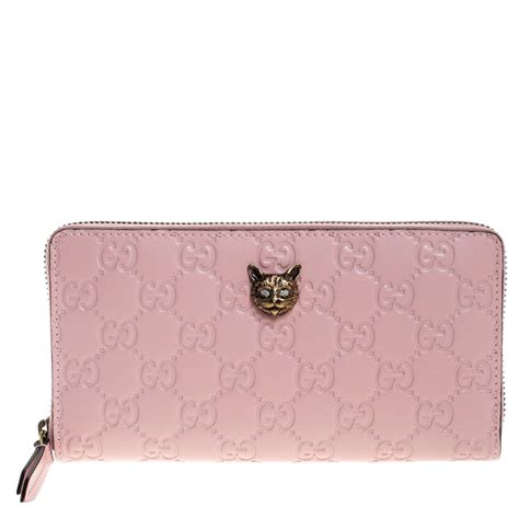 gucci purple wallet|pink gucci wallet with cat.